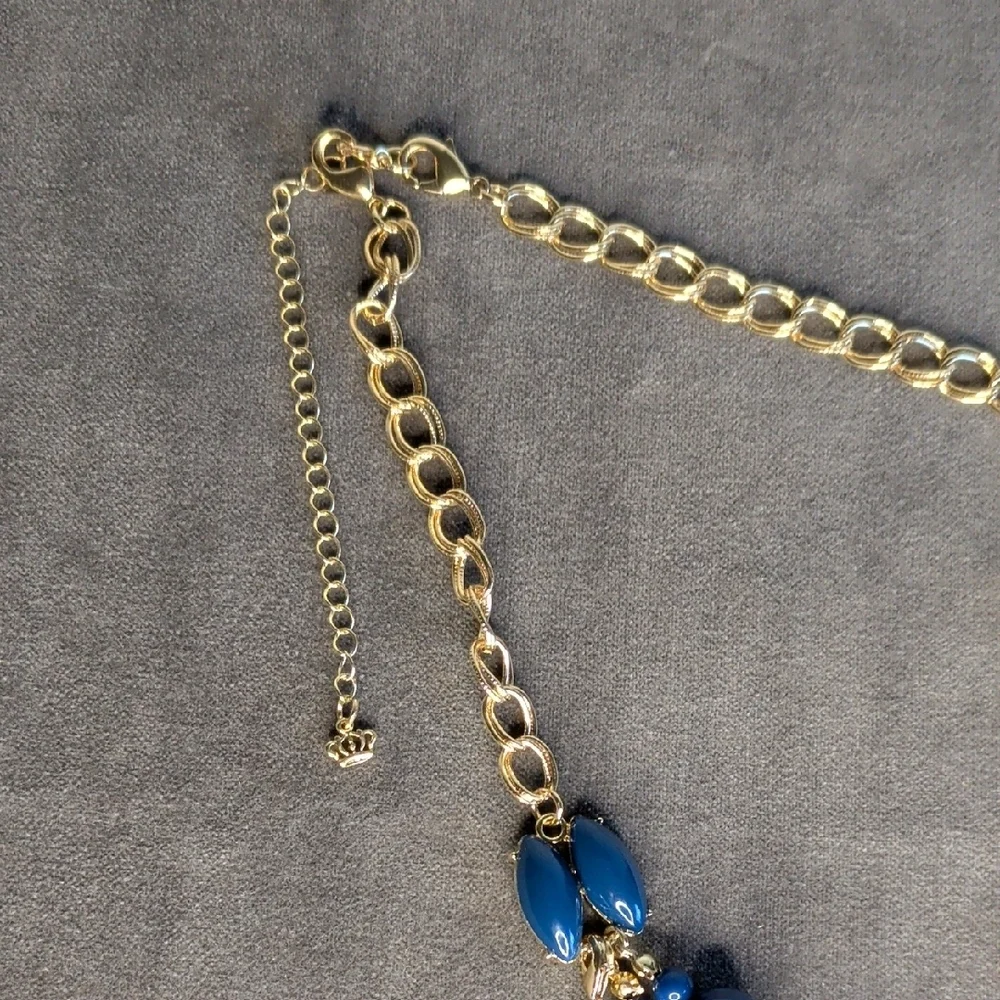 Navy Blue Statement Necklace - Premier Designs